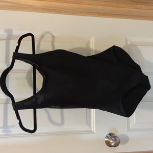 Capezio black women's tank leotard